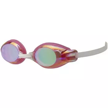 Очки для плавания, очки для соревнований по плаванию, юниорские, зеркальные, юниорские, N3JFB752, розовые и изумрудные, зеркальные [Mizuno] (Тип подушки) 65 ТВ 50%