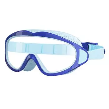 Очки для плавания с большой оправой и противоскользящим ремешком для очков для детей, девочек и мальчиков