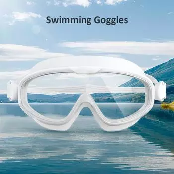 Очки для плавания с большой оправой для взрослых, очки для плавания для мужчин и женщин, противотуманные очки, водонепроницаемые силиконовые очки, очки CHINA
