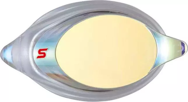 Очки для плавания с диоптриями PAF CY Clear x Flash Yellow Mirror Racing с подушечкой для взрослых [SWANS] SRXCL-M S-4.00