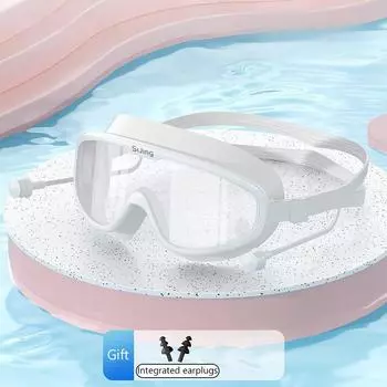 Очки для плавания с водонепроницаемыми и антизапотевающими линзами высокой четкости для профессиональных очков для дайвинга для взрослых мальчиков и девочек, для плавания