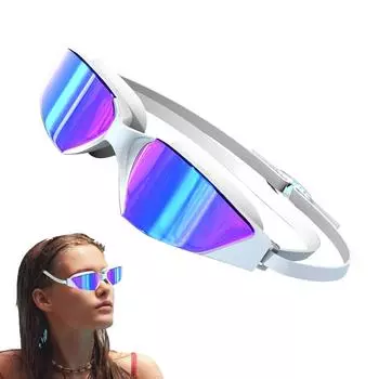 Очки для плавания с защитой от ультрафиолета, водонепроницаемые очки для плавания Clear Vision, регулируемые очки для плавания с защитой от ультрафиолета для мужчин и женщин, взрослых