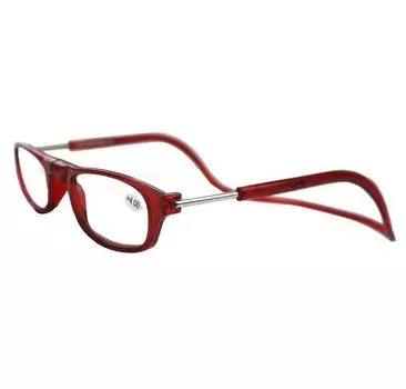 Очки для пресбиопии, 1 шт., очки высокой четкости, магнитные, для здоровья, унисекс, удобные складные для чтения +1.0 чёрный