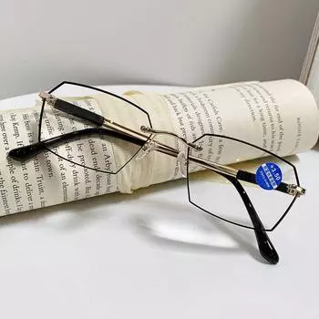 Очки для пресбиопии, квадратные очки с защитой от синего света, очки для чтения, очки в стиле ретро, очки для чтения, очки для ухода за зрением Strength 1.00