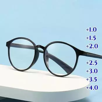 Очки для пресбиопии с полной оправой из смолы высокой четкости, ультралегкие очки для чтения с защитой от синего света, очки для дальнозоркости, снижающие утомляемость 1