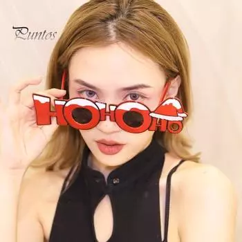 Очки для рождественской вечеринки, мультяшные очки для Санта-Клауса, снеговика, лося, реквизит для праздничной фотобудки, унисекс-очки для взрослых и детей A