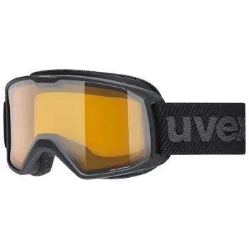 Очки для сноуборда Uvex, очки с двойными линзами, можно использовать, элемент LGL, черный, свободный размер, детский, противотуманный