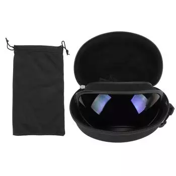 Очки для собак с защитой от ультрафиолета, с высокой ударопрочностью, регулируемые, эластичные, для собак крупных пород, защитные очки для домашних животных синий/чёрный