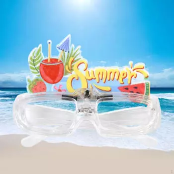 Очки для вечеринок Необычные декоративные светящиеся очки для летнего дня рождения Хэллоуина 13.5cmx15.5cm_Flower