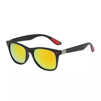 Очки для вождения днем и ночью высокой четкости для мужчин и женщин, защита от УФ-излучения, поляризованные солнцезащитные очки, квадратные линзы, очки для ночного видения жёлтый