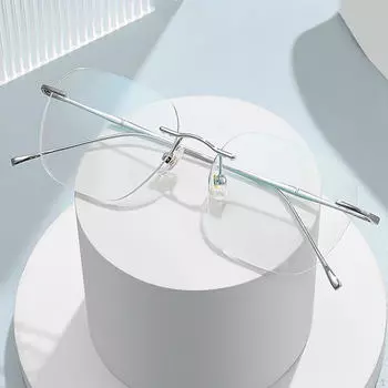 Очки для взрослых, легкие, бескаркасные для фестиваля покупок в свободное время серебряный