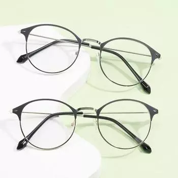 Очки для взрослых, сверхлегкие компьютерные очки двойного назначения для снятия усталости, продаваемые без рецепта, для отдыха чёрный