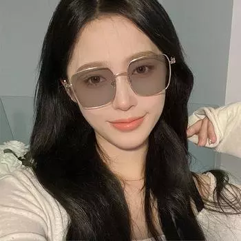 Очки для женщин, сверхлегкая большая квадратная оправа, модные в корейском стиле плоские очки для защиты глаз высокой четкости с защитой от синего света для мужчин