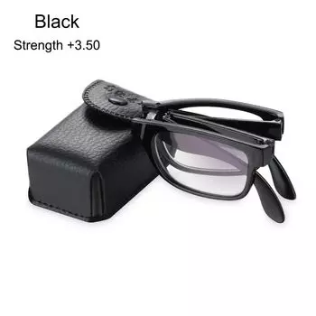 Очки для зрения Складные очки для чтения TR90 Очки для чтения Очки для пресбиопии Компактные очки для чтения Strength 3.50
