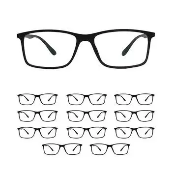 Очки Intellilens® Square Blue Cut для защиты глаз при работе за компьютером | Очки с защитой от бликов и синего света | Линзы Blue Cut в упаковке из 12 шт.