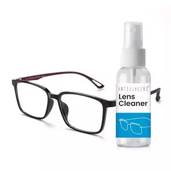 Очки Intellilens Square Blue Cut для защиты глаз от компьютера с чистящим средством для линз | Фильтр синего света(53-16-135)