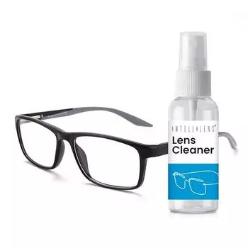 Очки Intellilens Square Blue Cut для защиты глаз от компьютера с чистящим средством для линз | Очки с фильтром синего света