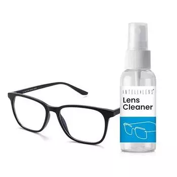 Очки Intellilens Square Blue Cut для защиты глаз при работе за компьютером с чистящим средством для линз | Очки с фильтром синего света (45-17-140)