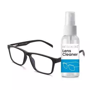 Очки Intellilens Square Blue Cut для защиты глаз от компьютера с чистящим средством для линз | Очки с фильтром синего света (54-17-135)