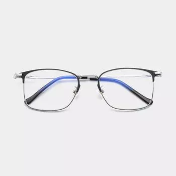 Очки из нержавеющей стали, фотохромные очки по рецепту, оптическая оправа для очков, оправа для очков при близорукости, оправа для очков 8008 чёрный