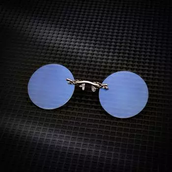 Очки-клипсы для носа, круглые, без оправы, очки для чтения Matrix Morpheus, мини-оправы, винтажные, для мужчин и женщин +1.50 белый