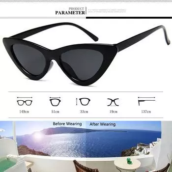 Очки кошачий глаз солнцезащитные очки сексуальные цветные мужские треугольные солнцезащитные очки для женщин солнцезащитные очки уникальные