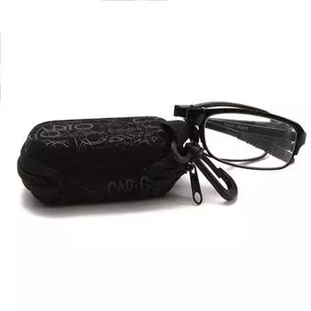 Очки-лупы из смолы с защитой от усталости +100-+400, 1 шт., с коробкой, складные очки для чтения, очки для женщин/мужчин +400 чёрный