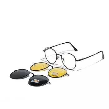 Очки Магнитные очки Солнцезащитные очки Мужские очки двойного назначения для близорукости Женские очки
