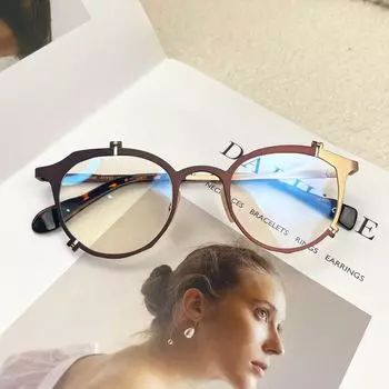 Очки Масахиро Маруямы в ретро-стиле, оправа для очков Mm0049 из чистого титана с антисиним покрытием для очков для близорукости