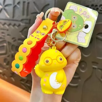 Очки на удачу брелок в виде динозавра Поднимите руку Динозавр Подвеска в виде динозавра унисекс