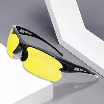 Очки ночного видения, антибликовые ночные солнцезащитные очки, очки для вождения мотоцикла, автомобиля, Google для мужчин, спортивные велосипедные очки с футляром