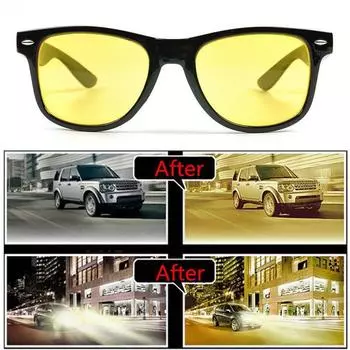 Очки ночного видения для мужчин и женщин, солнцезащитные очки для вождения, антибликовые очки для водителя, очки