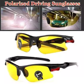 Очки ночного видения для водителя автомобиля с антибликовым покрытием, мужские неполяризованные солнцезащитные очки для вождения, солнцезащитные очки