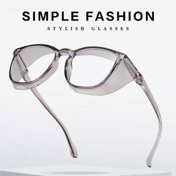 Очки PC Anti-Fog Sand-Proof Riding Work Dustproof Anti-Blue Light Anti-Wind Glass Black