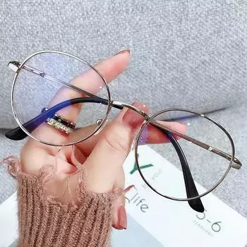 Очки по рецепту, металлическая оправа, оптический компьютер, женские очки для близорукости, мужские очки для близорукости-1,0-1,5-2,0-2,5-3,0-3,5-6,0 -2.0