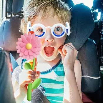 Очки против укачивания Очки от укачивания в автомобиле Воздушная болезнь Морская болезнь Очки от тошноты Сверхлегкие очки для путешествий для детей и взрослых Жидкие очки без линз синий