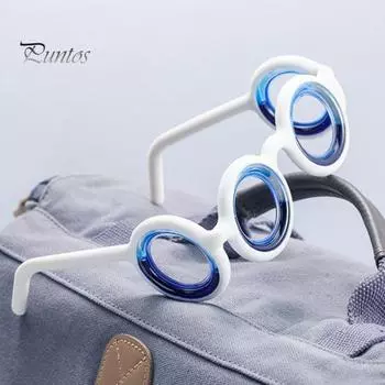 Очки против укачивания Очки от укачивания в автомобиле Воздушная болезнь Морская болезнь Очки от тошноты Сверхлегкие очки для путешествий для детей и взрослых Жидкие очки без линз синий