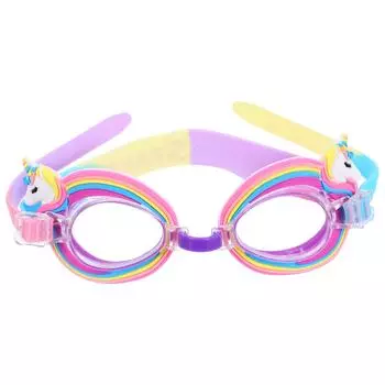Очки против запотевания Детские очки для плавания для девочек Защита от УФ-лучей Очки Единорог Плавание для