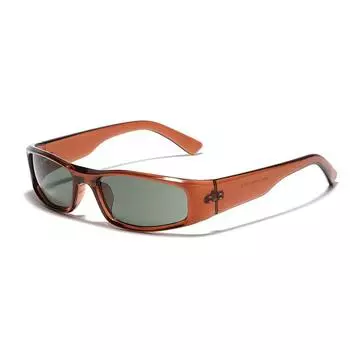 Очки Прямоугольные Будущие Солнцезащитные Очки Женские Трендовые Уличные Стрельбы Персонализированные Солнцезащитные Очки Мужские