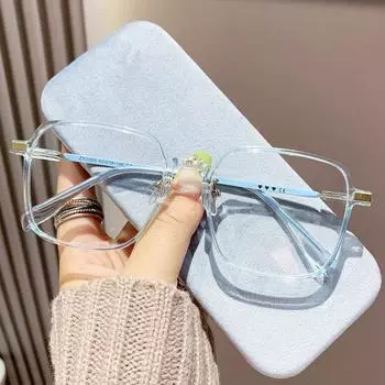 Очки с блокировкой синего света, унисекс, большая оправа, четкий обзор, прочный шарнир, прозрачные с полями, защита глаз, прозрачные очки с синим светом, очки, очки синий