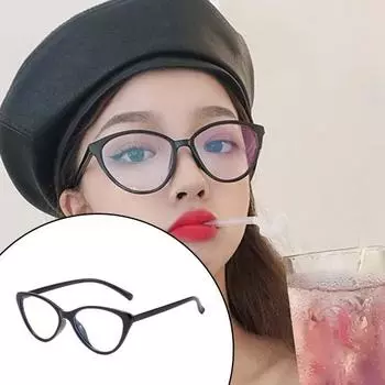 Очки с блокировкой синего света, унисекс, Clear View, оправа в форме кошачьих глаз, прочный шарнир, гладкая прозрачная с оправой, защита глаз, прозрачный синий свет чистый
