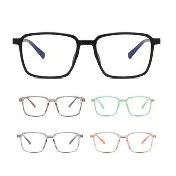 Очки с блокировкой синего света, унисекс, ретро, большая квадратная оправа, четкий обзор, сильный шарнир, защита глаз, прозрачные очки с синим светом, очки, очки шампанского