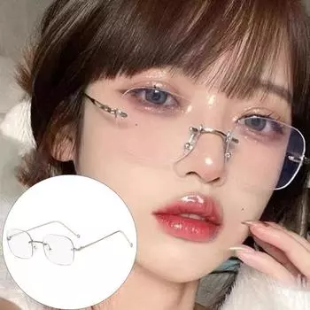 Очки с блокировкой синего света, унисекс, в большой оправе, без оправы, прозрачный обзор, прочный шарнир, прозрачная защита глаз, прозрачные очки с синим светом, очки, очки золотистый