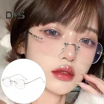 Очки с блокировкой синего света, унисекс, в большой оправе, без оправы, прозрачный обзор, прочный шарнир, прозрачная защита глаз, прозрачные очки с синим светом, очки, очки золотистый