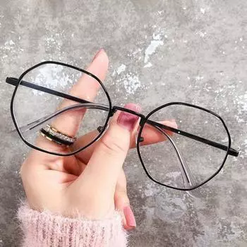 Очки с блокировкой синего света, унисекс, восьмиугольная оправа, прозрачный вид, прочный шарнир, защита глаз, прозрачные очки с синим светом, очки, очки серебряный