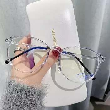 Очки с оправой Tr90, анти-синие плоские очки, без степени защиты от излучения, простые очки для защиты глаз от близорукости 8134