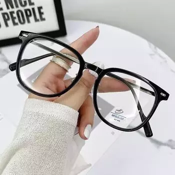 Очки с защитой от синего света, сверхлегкие металлические носовые упоры для ПК, очки HD для близорукости, модные плоские очки интернет-знаменитостей Anti blue light