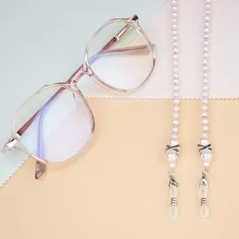 Очки с жемчугом Очки с цепочкой Солнцезащитные очки Очки Очки Цепочка с бусинами Шнурок для очков Подвесная веревка Аксессуары для очков