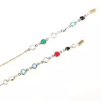 Очки Солнцезащитные очки Очки Держатель цепочки для очков шнур Ремешок в стиле панк серебряный