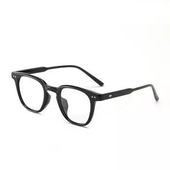 Очки Tr805 Ретро Круглая Рама Заклепка Студенческие Плоские Зеркала, Можно Сочетать С Очками